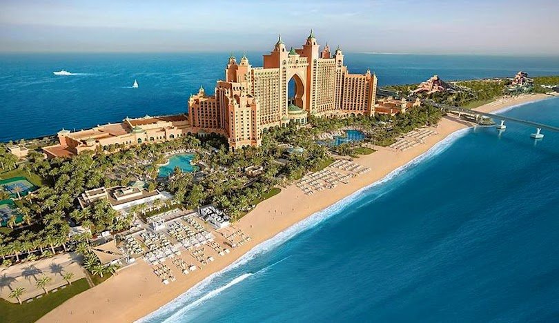 aerial view of Palm Jumeirah